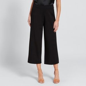 Catherinegee NWT Silk Linen Blend Culotes in Black Size 2